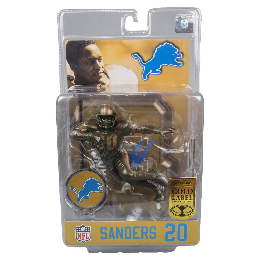figurine barry sanders bronze detroit lions gold label nfl 7 mcfarlanes sportspicks
