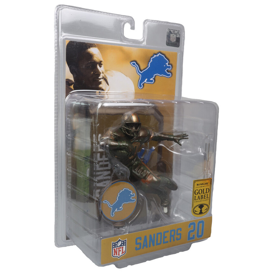 figurine barry sanders bronze detroit lions gold label nfl 7 mcfarlanes sportspicks