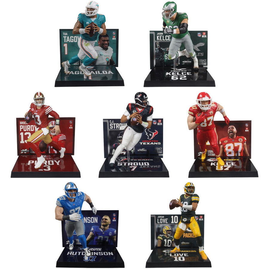 lot de 7 figurines nfl legacy series n° 10 à 16 7 pouces
