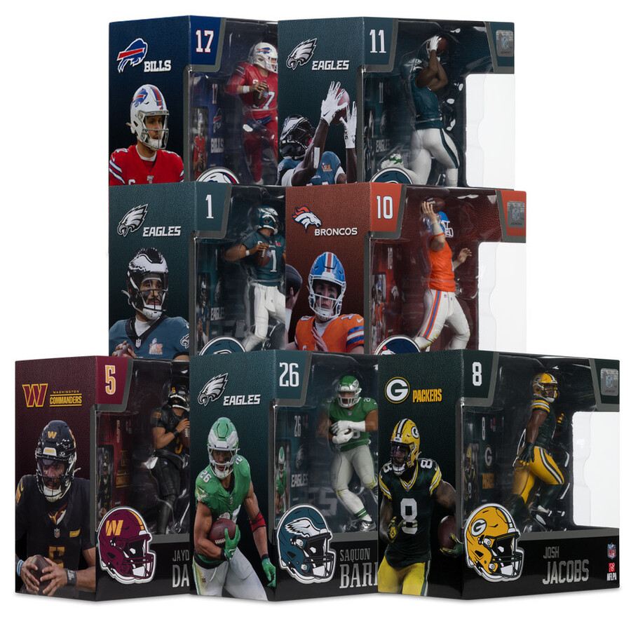 lot de 7 figurines de 18 cm 7 pouces de la série nfl legacy n° 45 à 51