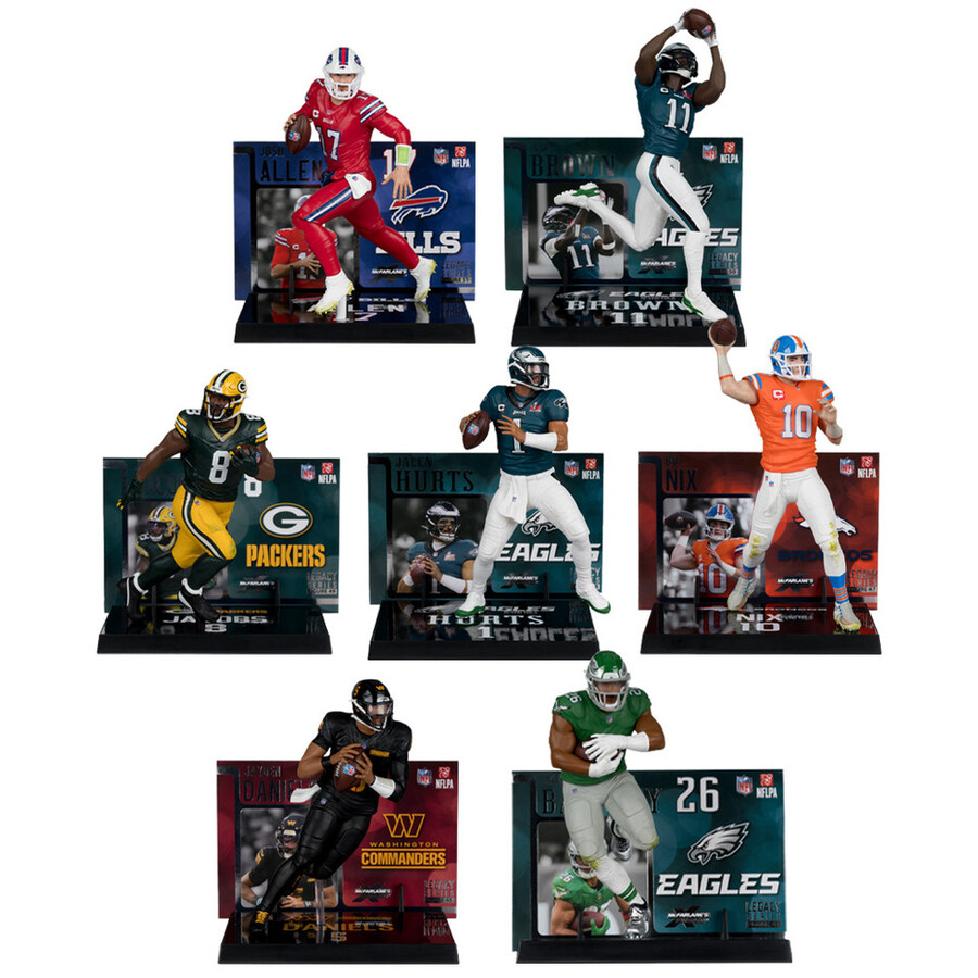 lot de 7 figurines de 18 cm 7 pouces de la série nfl legacy n° 45 à 51