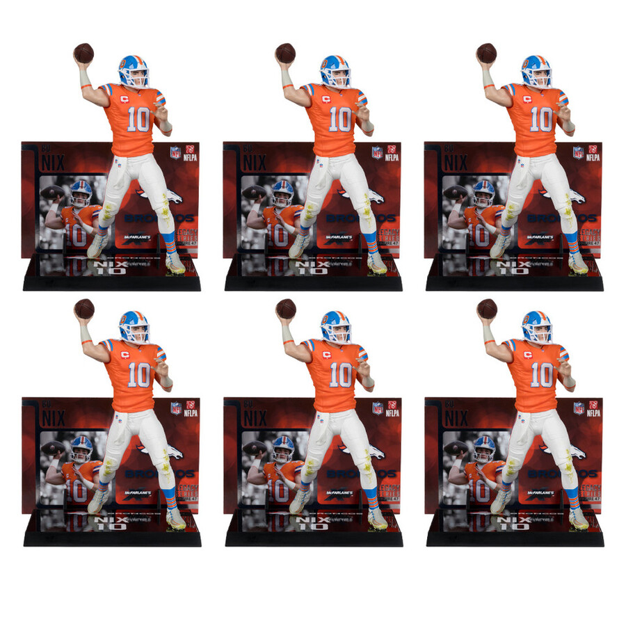 bo nix avec maillot classique denver broncos boîte scellée dusine nfl 6