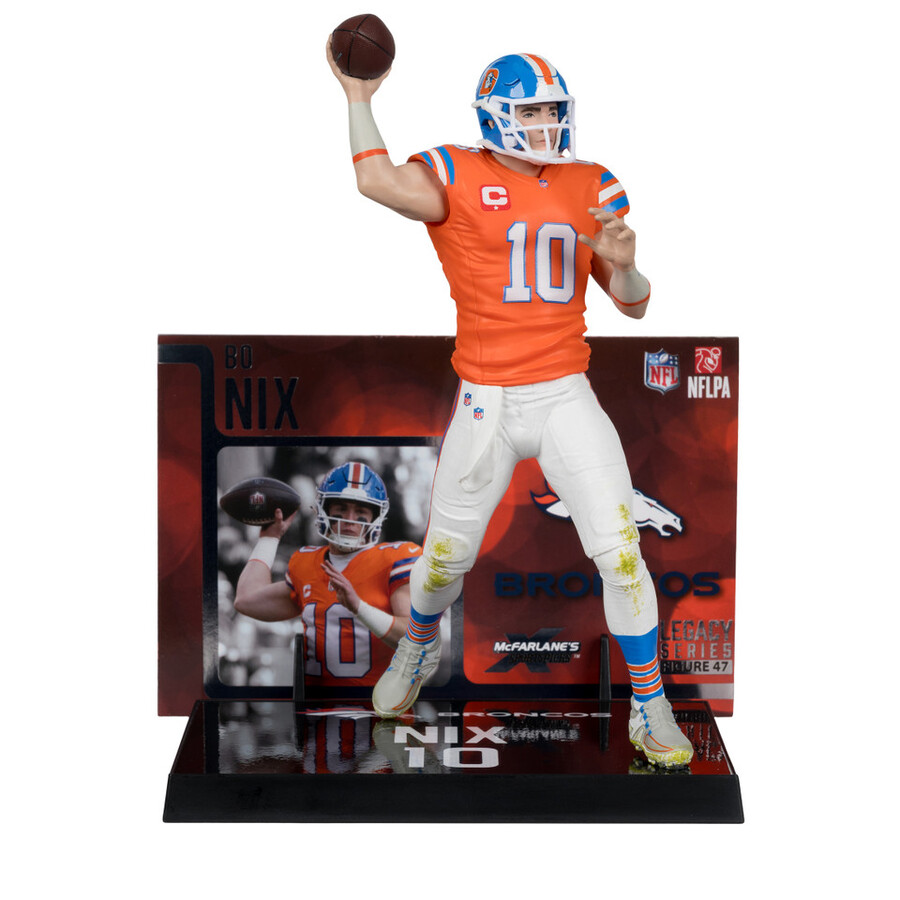figurine bo nix avec maillot classique denver broncos nfl 7 pouces - sélection mcfarlanes sportspicks