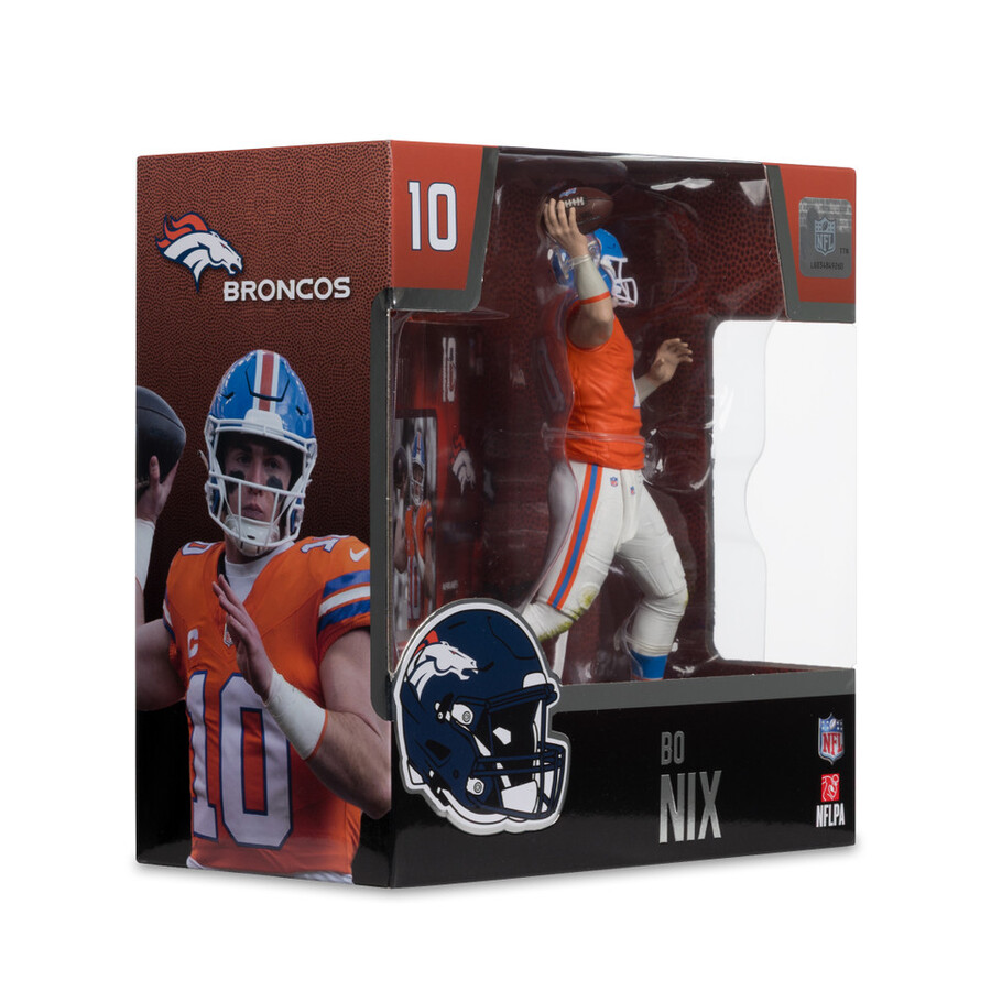 figurine bo nix avec maillot classique denver broncos nfl 7 pouces - sélection mcfarlanes sportspicks