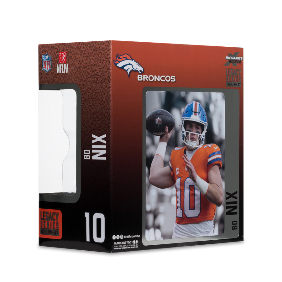 figurine bo nix avec maillot classique denver broncos nfl 7 pouces - sélection mcfarlanes sportspicks