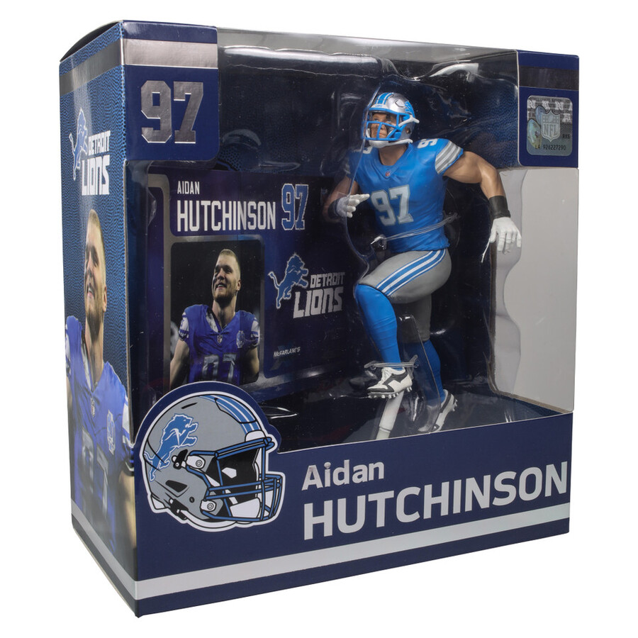 figurine nfl 7 pouces daidan hutchinson detroit lions - sélection sportive mcfarlane
