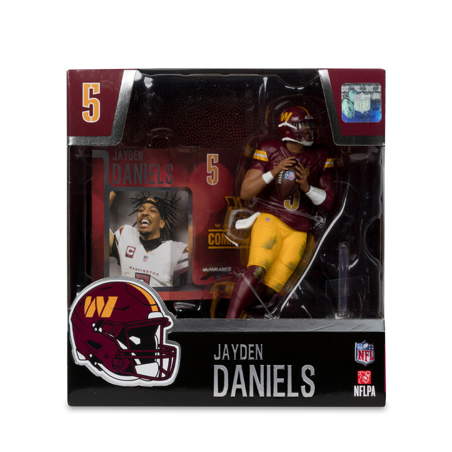 figurine jayden daniels washington commanders nfl 7 - sélection sportive mcfarlane