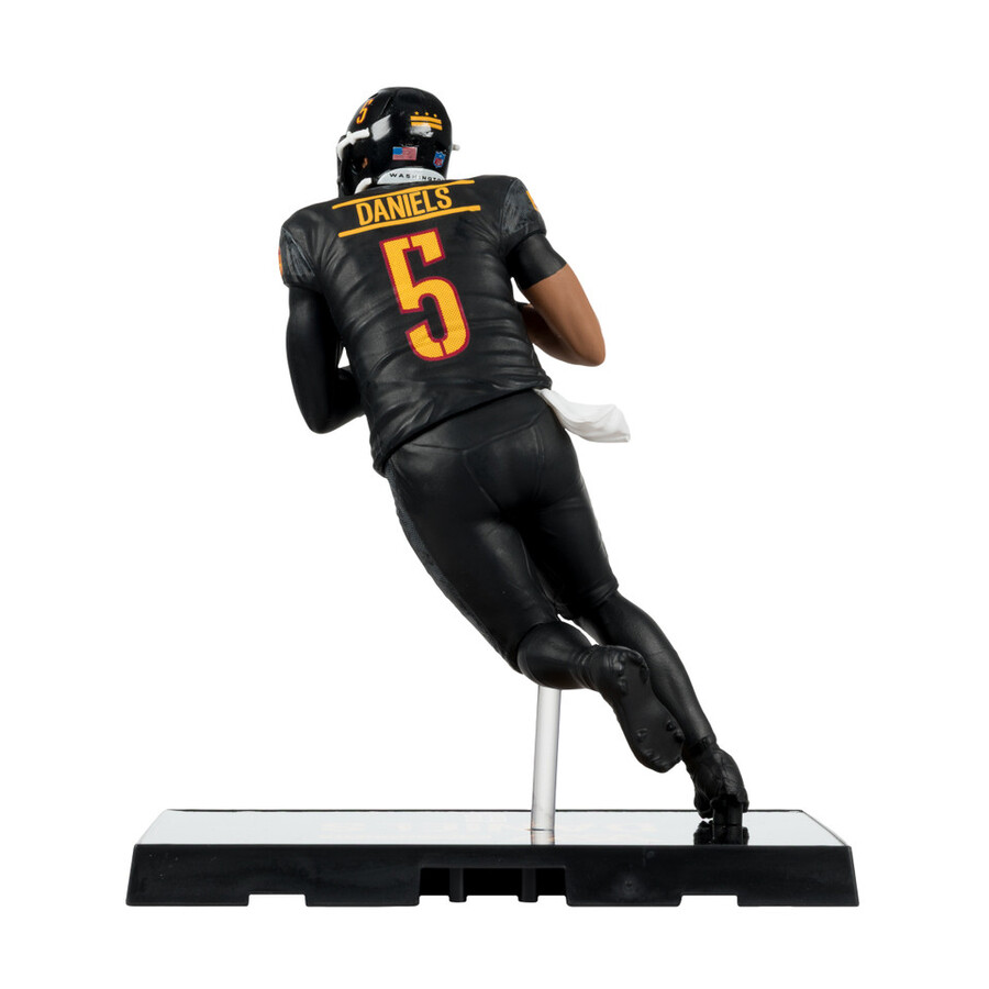 figurine nfl 7 pouces de jayden daniels avec uniforme noir alternatif washington commanders - mcfarlanes sportspicks