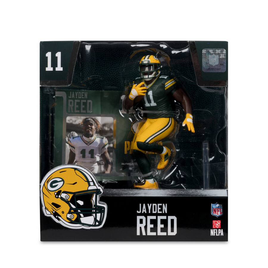 figurine jayden reed green bay packers nfl 7 - sélection sportive mcfarlane