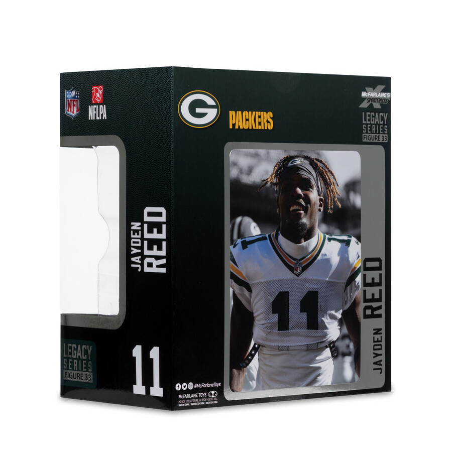 figurine jayden reed green bay packers nfl 7 - sélection sportive mcfarlane