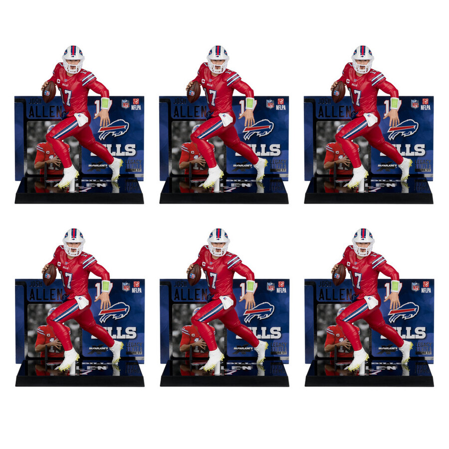 josh allen avec maillot color rush rouge buffalo bills boîte scellée dusine nfl 6