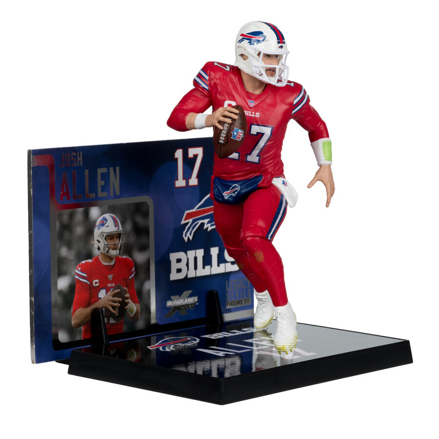 josh allen avec maillot color rush rouge buffalo bills boîte scellée dusine nfl 6