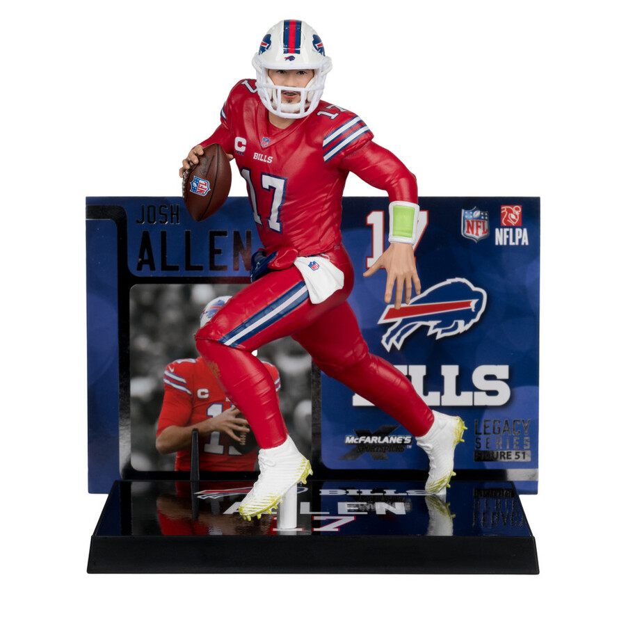 josh allen avec maillot color rush rouge buffalo bills boîte scellée dusine nfl 6