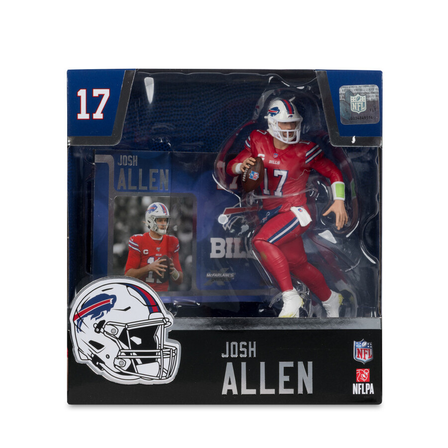 josh allen avec maillot color rush rouge buffalo bills boîte scellée dusine nfl 6