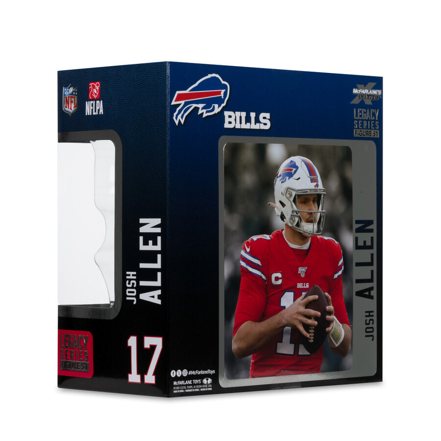 josh allen avec maillot color rush rouge buffalo bills boîte scellée dusine nfl 6