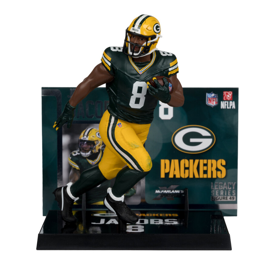 figurine josh jacobs green bay packers nfl 7 - sélection sportive mcfarlane
