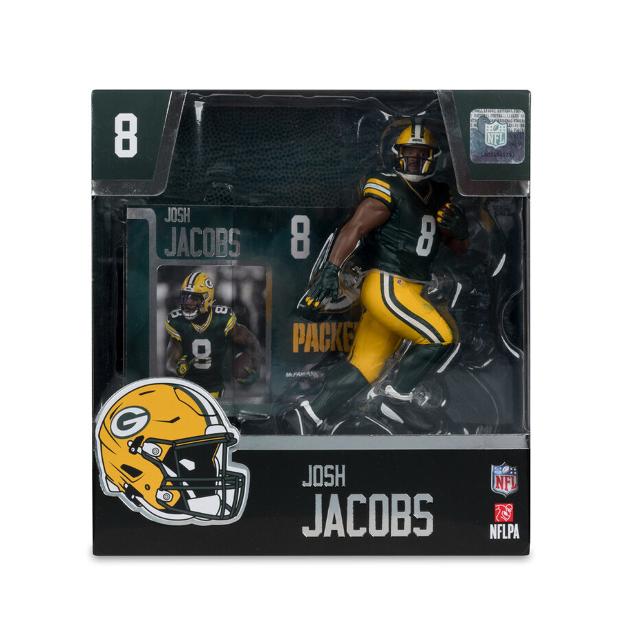 figurine josh jacobs green bay packers nfl 7 - sélection sportive mcfarlane