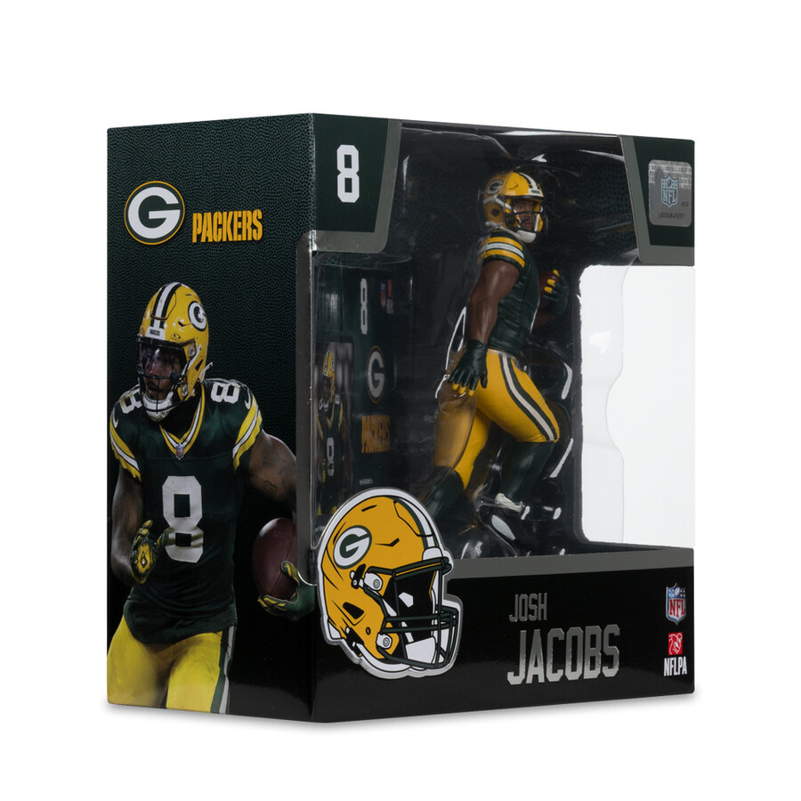 figurine josh jacobs green bay packers nfl 7 - sélection sportive mcfarlane