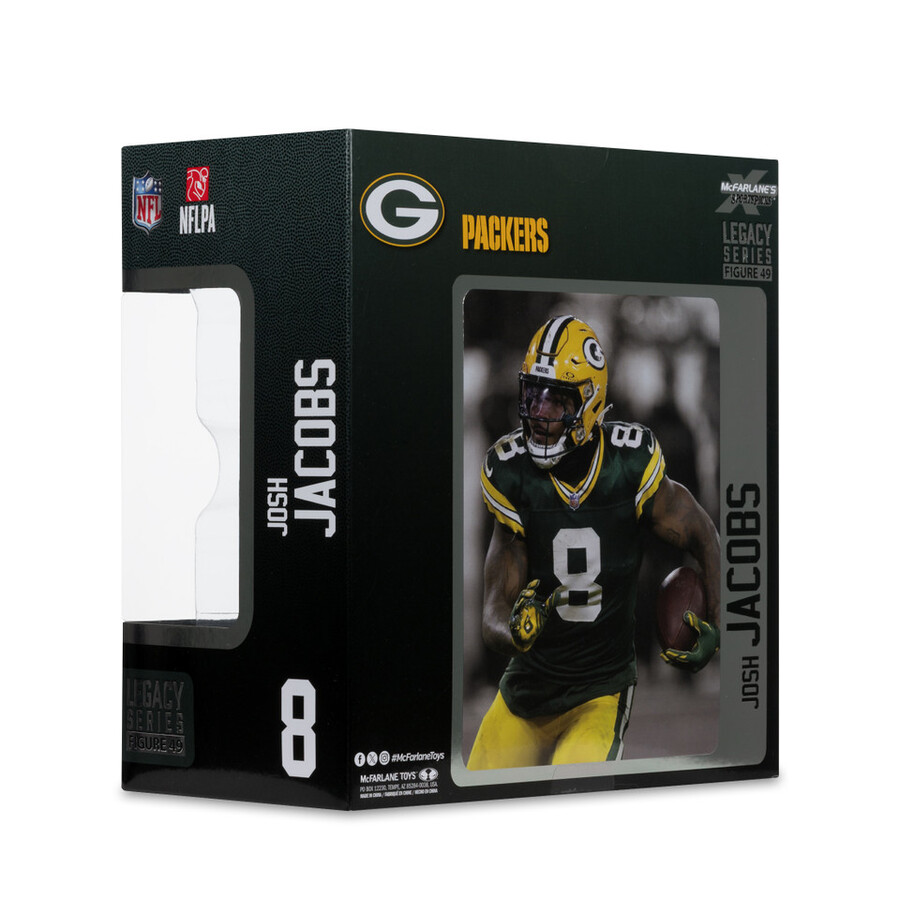 figurine josh jacobs green bay packers nfl 7 - sélection sportive mcfarlane