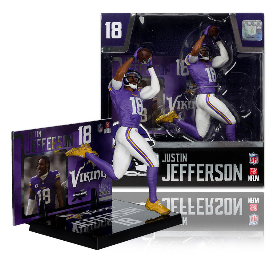 figurine justin jefferson vikings du minnesota nfl 7 pouces - sélection sportive mcfarlane