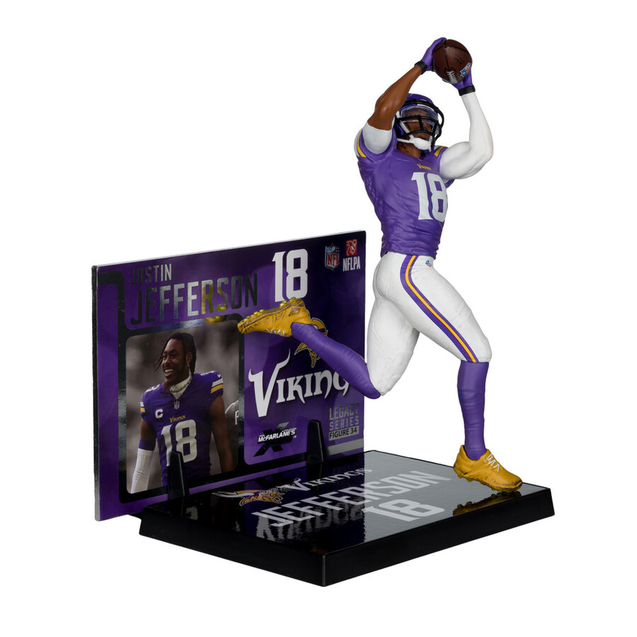 figurine justin jefferson vikings du minnesota nfl 7 pouces - sélection sportive mcfarlane
