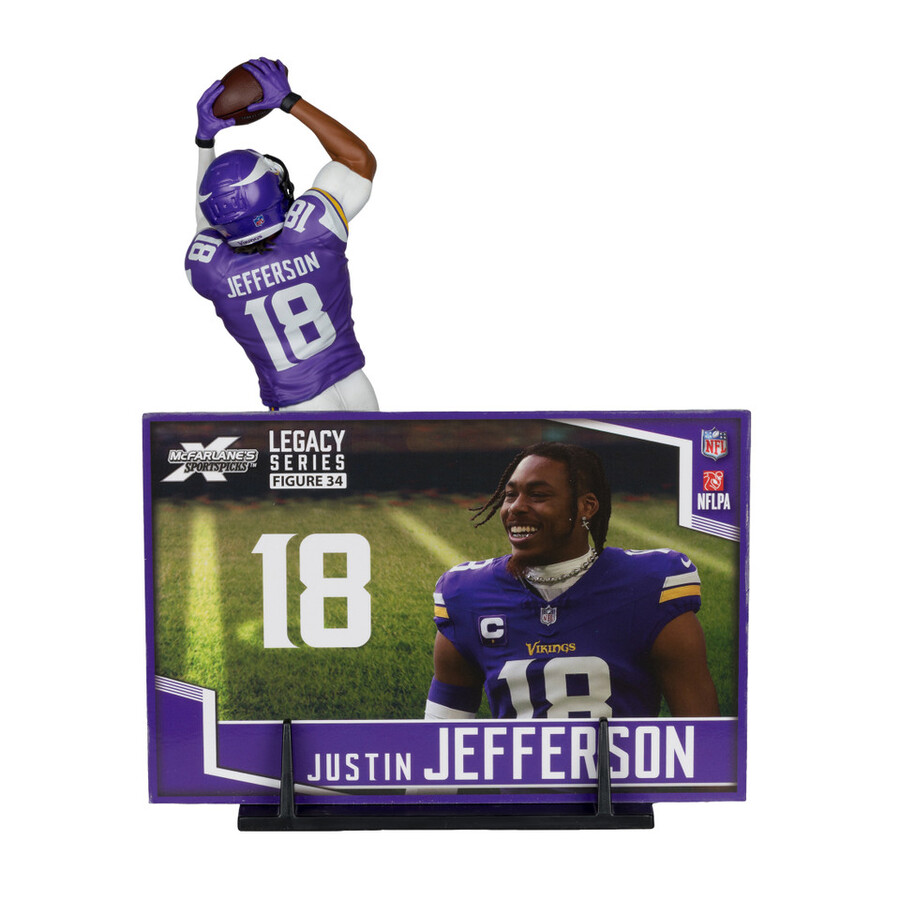 figurine justin jefferson vikings du minnesota nfl 7 pouces - sélection sportive mcfarlane