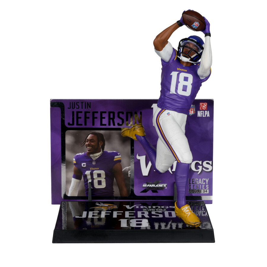figurine justin jefferson vikings du minnesota nfl 7 pouces - sélection sportive mcfarlane