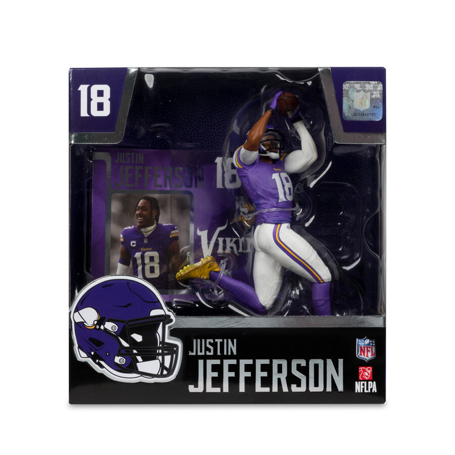 figurine justin jefferson vikings du minnesota nfl 7 pouces - sélection sportive mcfarlane