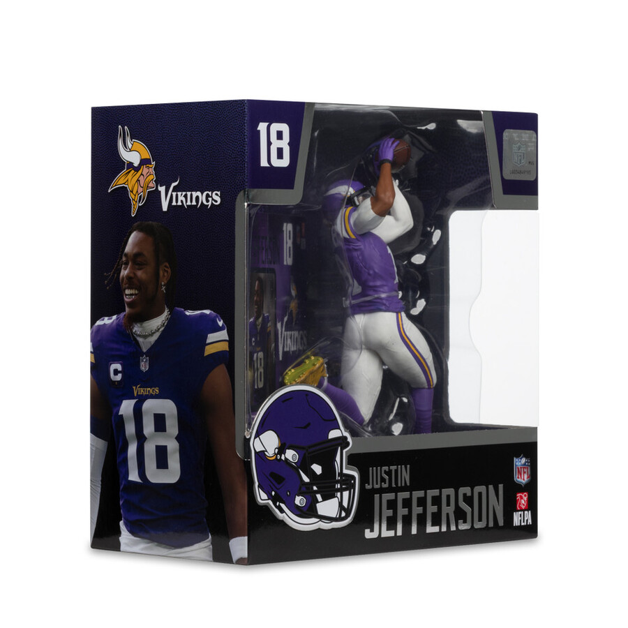figurine justin jefferson vikings du minnesota nfl 7 pouces - sélection sportive mcfarlane