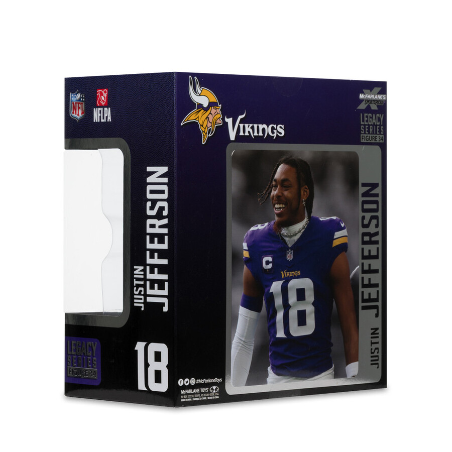 figurine justin jefferson vikings du minnesota nfl 7 pouces - sélection sportive mcfarlane