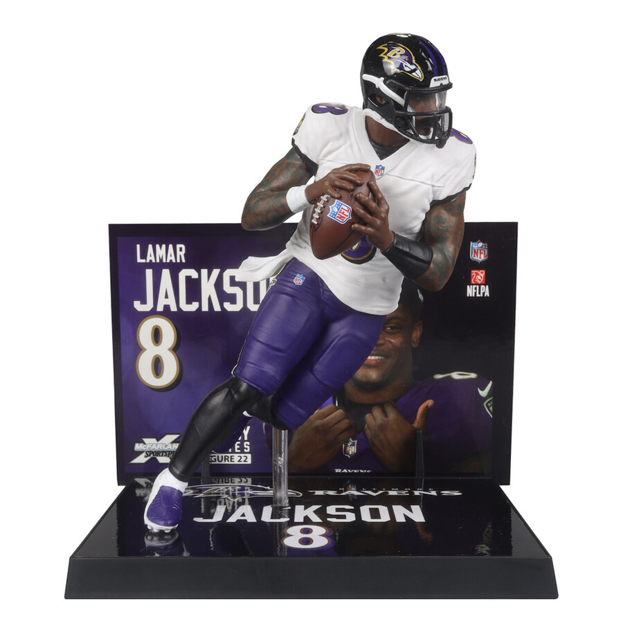 figurine lamar jackson baltimore ravens nfl 7 pouces - sélection sportive mcfarlane
