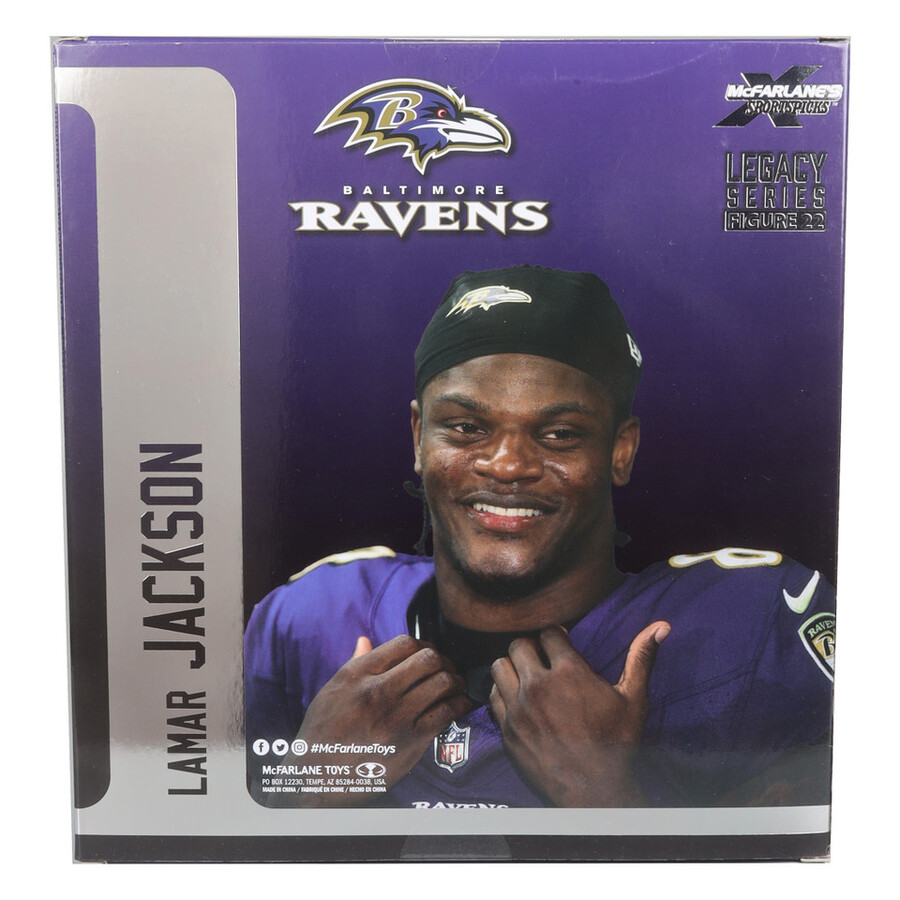 figurine lamar jackson baltimore ravens nfl 7 pouces - sélection sportive mcfarlane