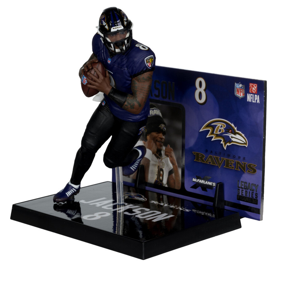 figurine lamar jackson avec maillot alternatif baltimore ravens nfl 7 pouces - mcfarlanes sportspicks
