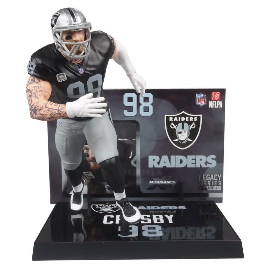 maxx crosby las vegas raiders nfl boîte scellée dusine 6 avec chase