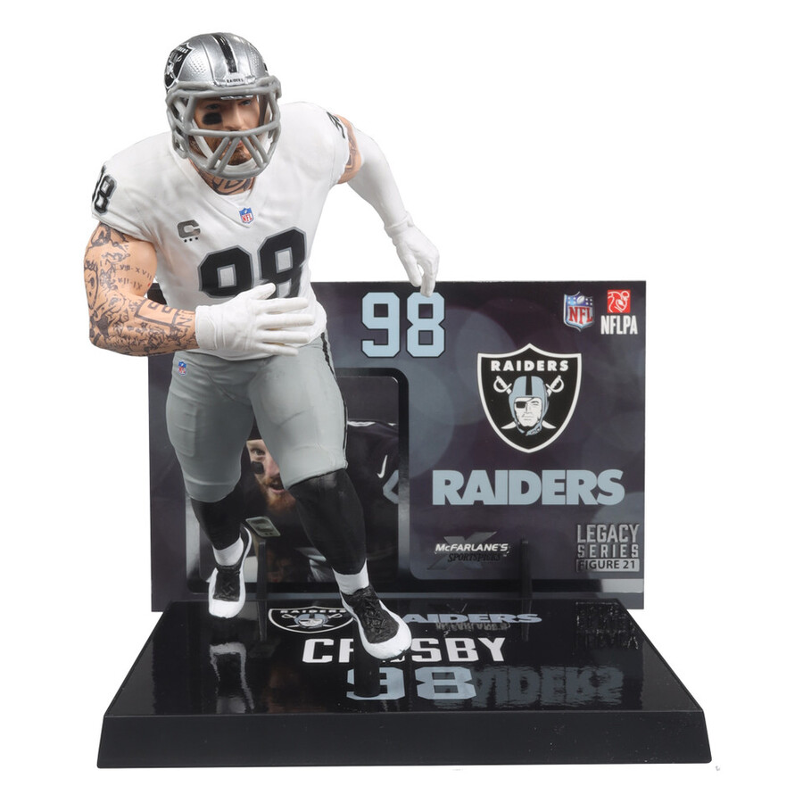 maxx crosby las vegas raiders nfl boîte scellée dusine 6 avec chase