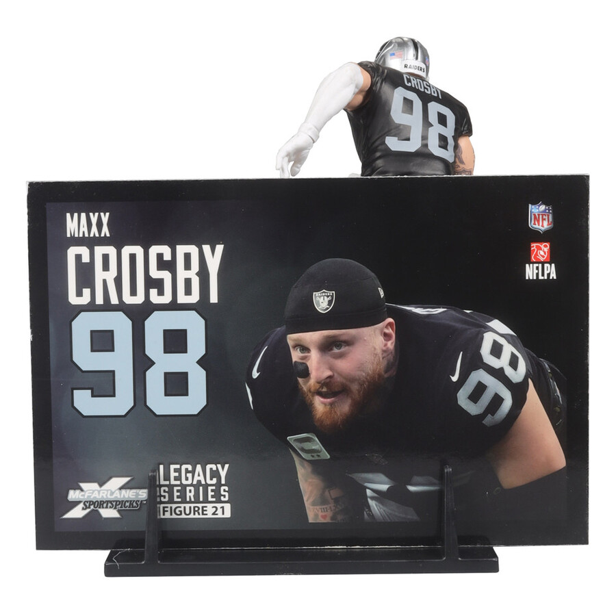 figurine maxx crosby las vegas raiders nfl 7 pouces - sélection sportive mcfarlane