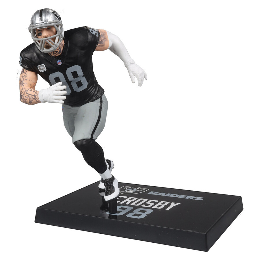 figurine maxx crosby las vegas raiders nfl 7 pouces - sélection sportive mcfarlane