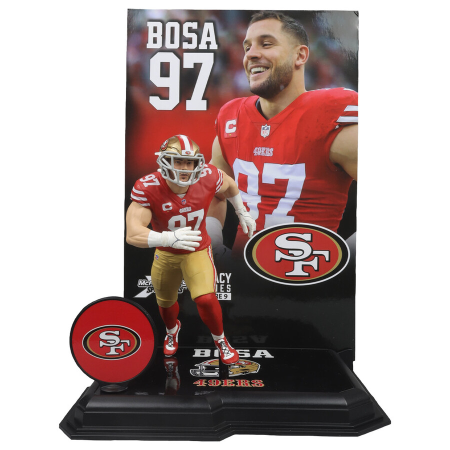figurine nick bosa 49ers de san francisco nfl 7 pouces - sélection sportive mcfarlane