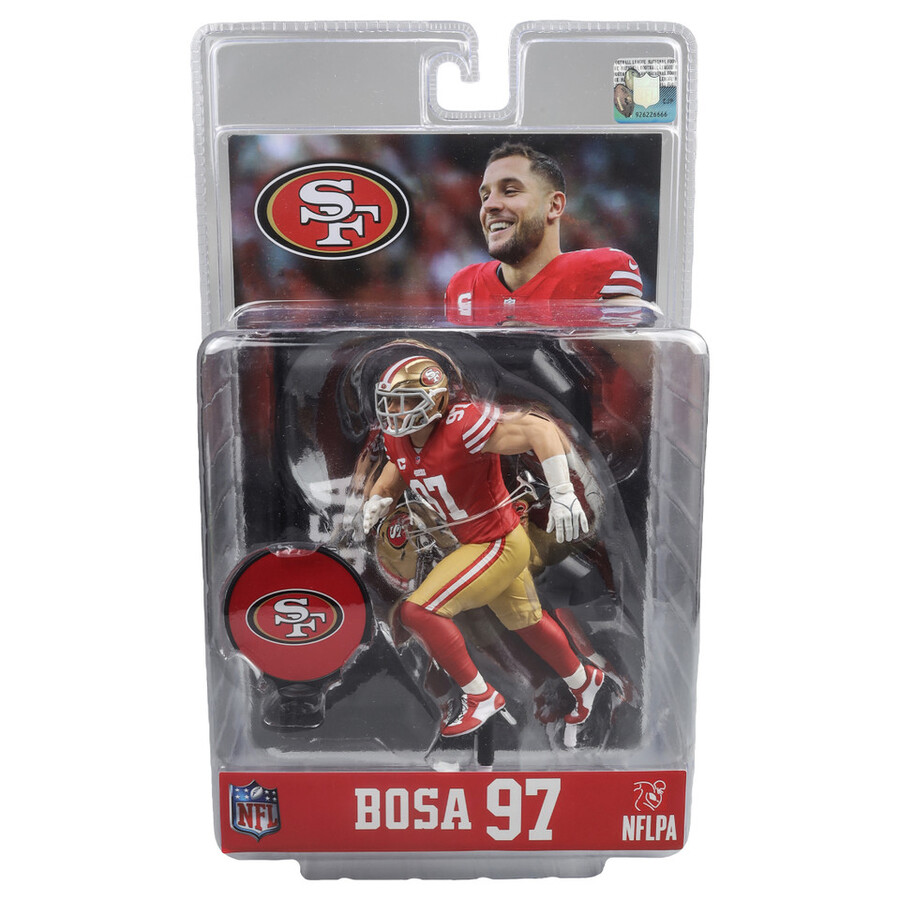 figurine nick bosa 49ers de san francisco nfl 7 pouces - sélection sportive mcfarlane