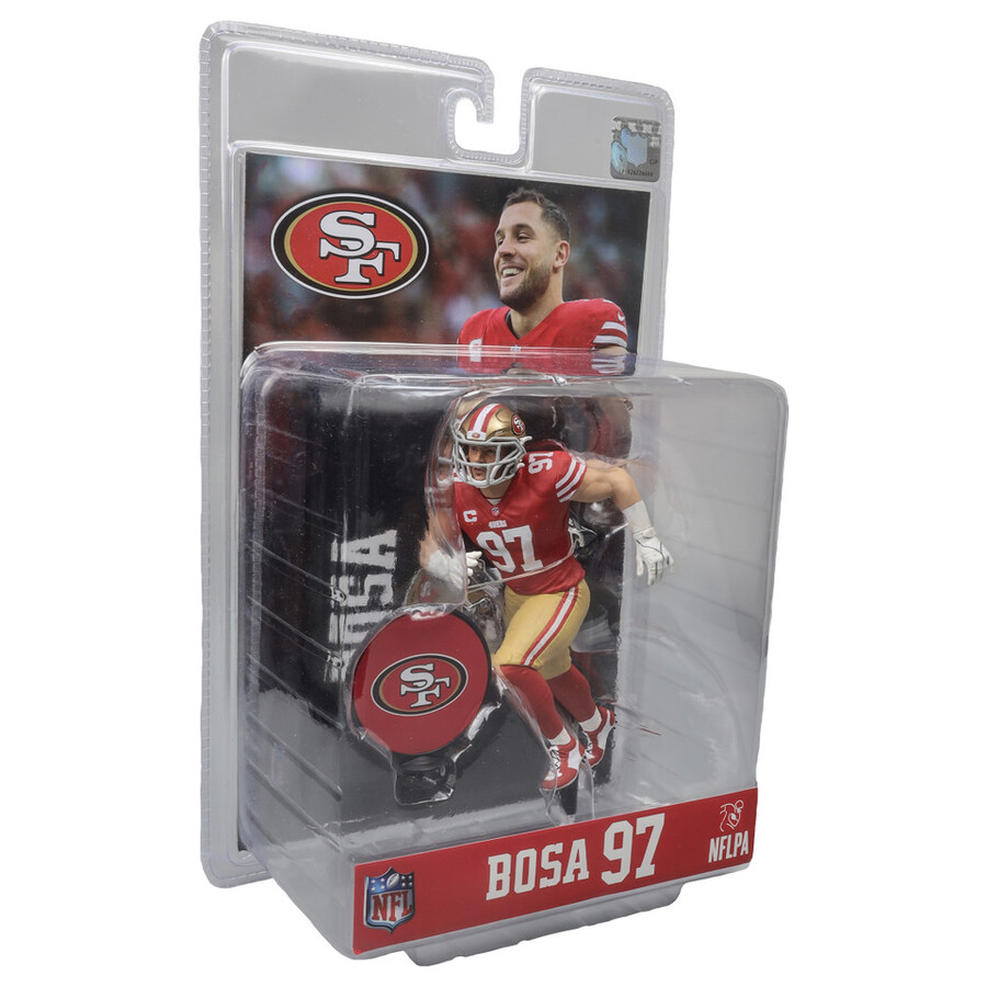 figurine nick bosa 49ers de san francisco nfl 7 pouces - sélection sportive mcfarlane