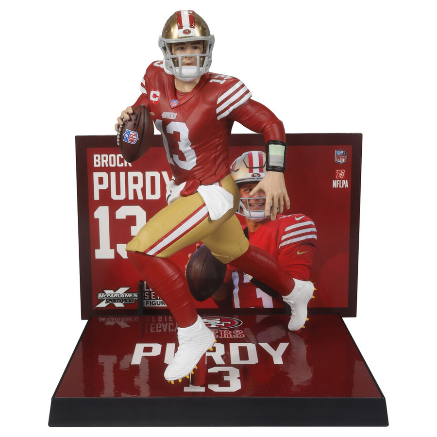 figurine brock purdy 49ers de san francisco nfl 7 pouces - sélection sportive mcfarlane