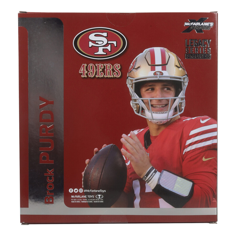 figurine brock purdy 49ers de san francisco nfl 7 pouces - sélection sportive mcfarlane