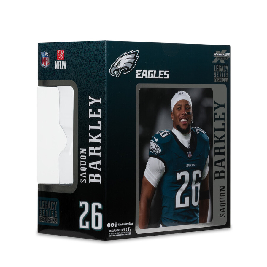 figurine saquon barkley philadelphia eagles nfl 7 pouces - sélection sportive mcfarlane