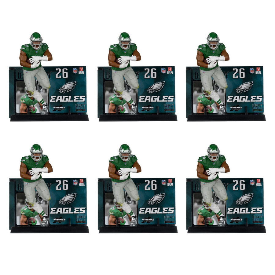 saquon barkley avec uniforme classique - vert kelly philadelphia eagles boîte scellée dusine nfl 6
