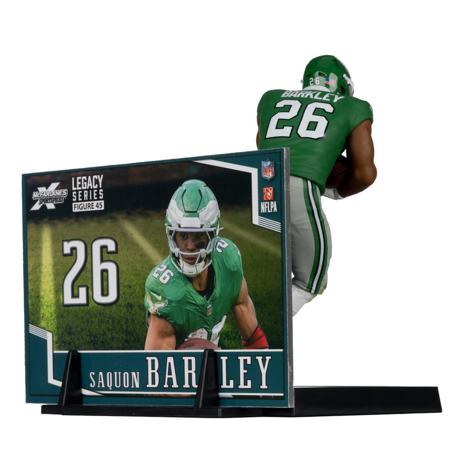 saquon barkley avec uniforme classique - vert kelly philadelphia eagles boîte scellée dusine nfl 6