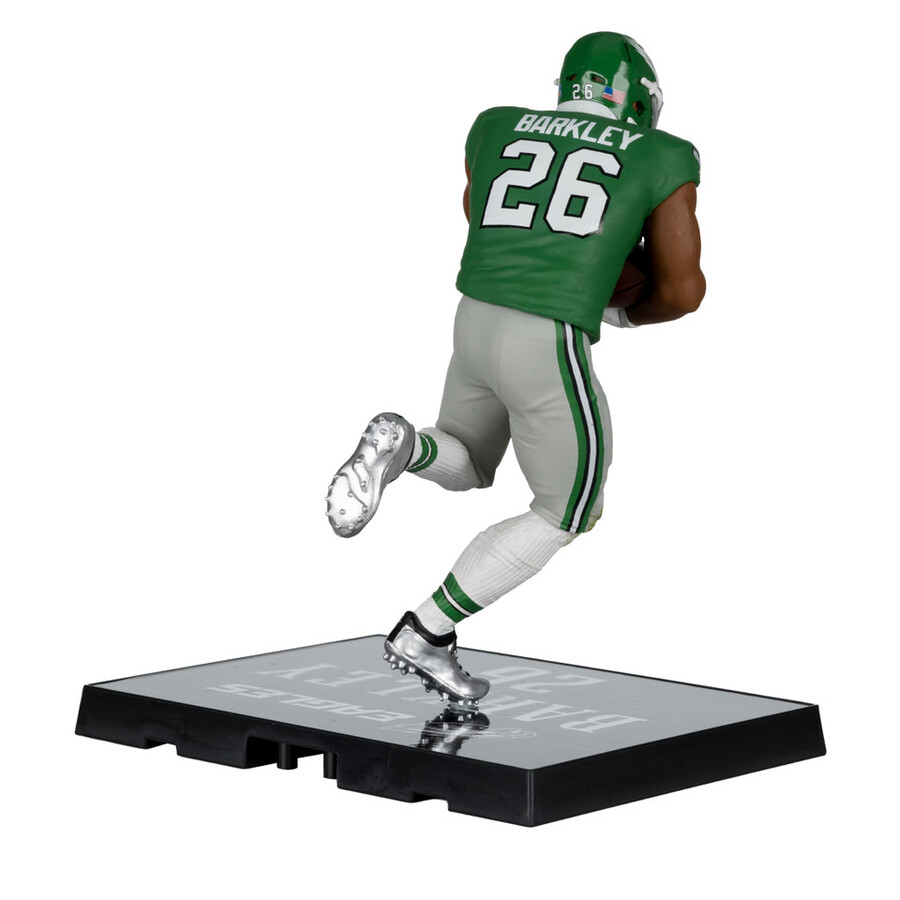 saquon barkley avec uniforme classique - vert kelly philadelphia eagles boîte scellée dusine nfl 6