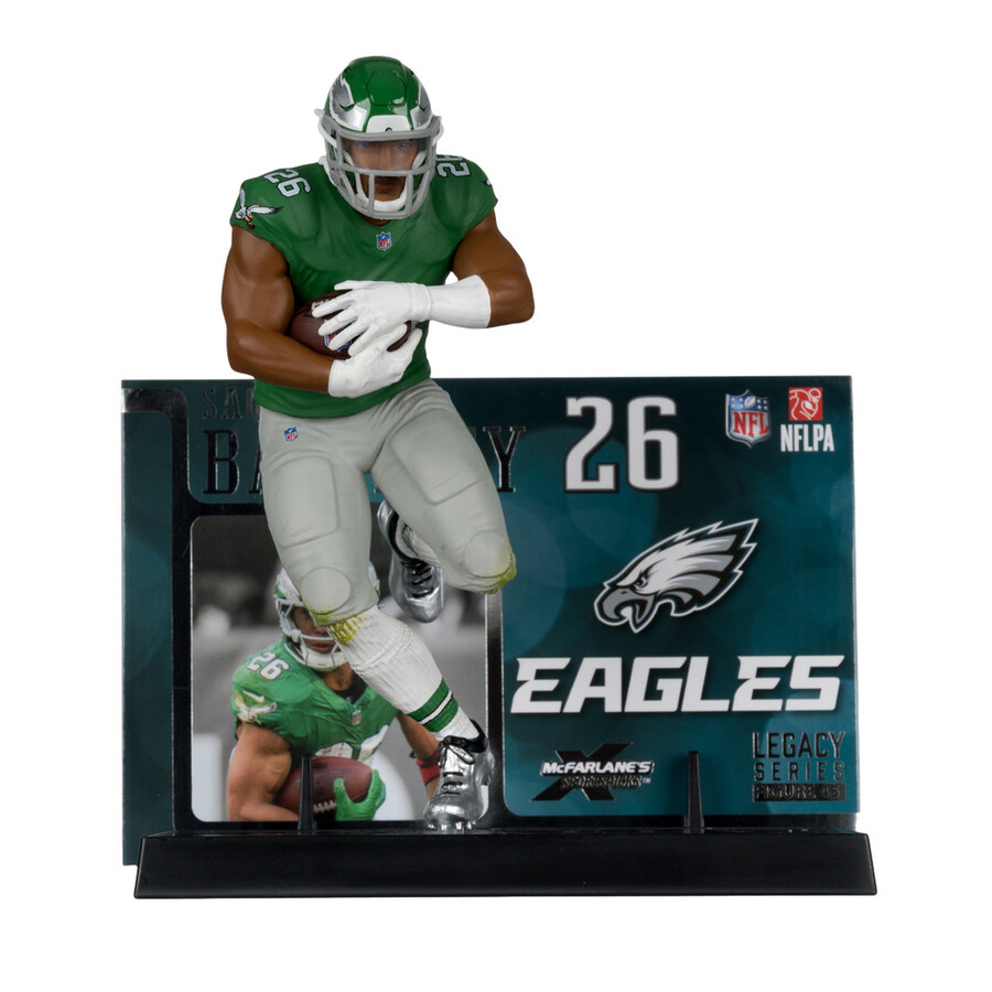 figurine saquon barkley en uniforme classique - vert kelly eagles de philadelphie nfl 7 pouces - mcfarlanes sportspicks