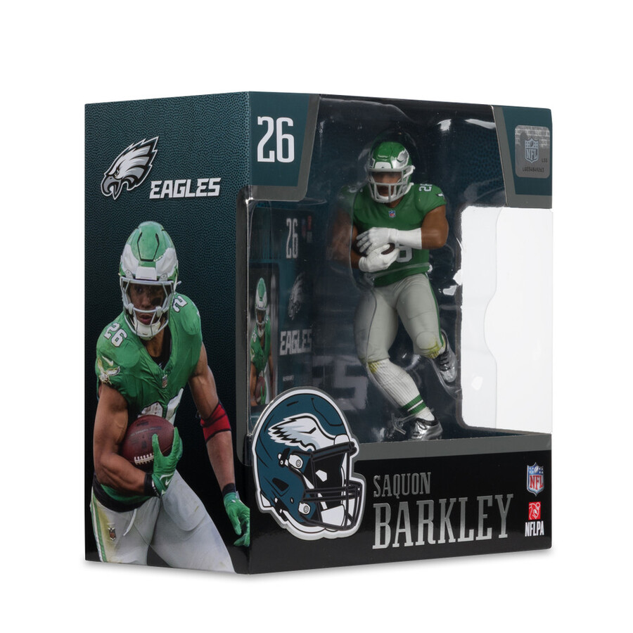 figurine saquon barkley en uniforme classique - vert kelly eagles de philadelphie nfl 7 pouces - mcfarlanes sportspicks
