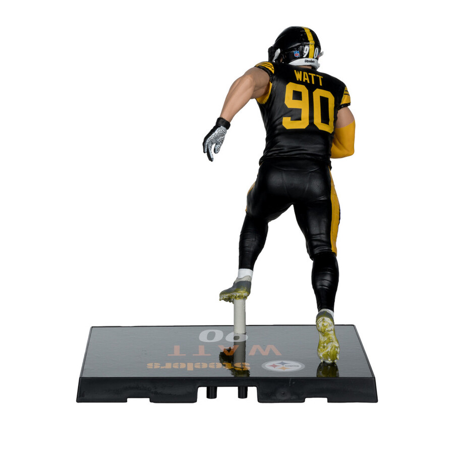 figurine tj watt en tenue color rush pittsburgh steelers nfl 7 pouces - mcfarlanes sportspicks