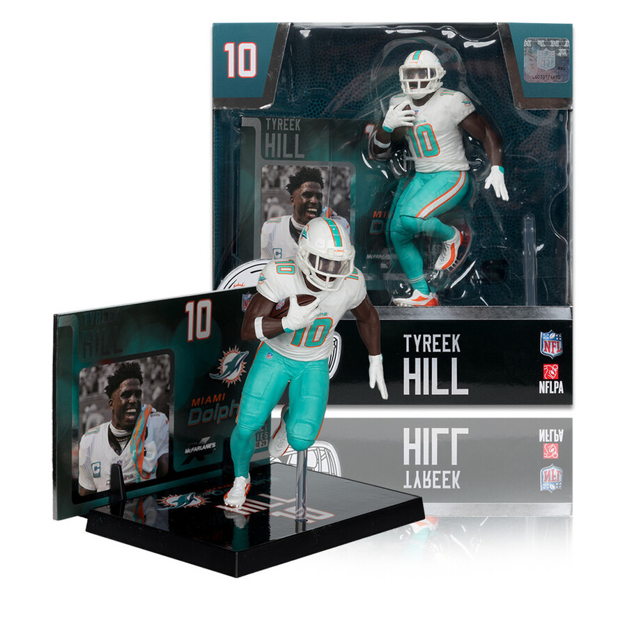 figurine tyreek hill avec maillot alternatif miami dolphins nfl 7 pouces - mcfarlanes sportspicks